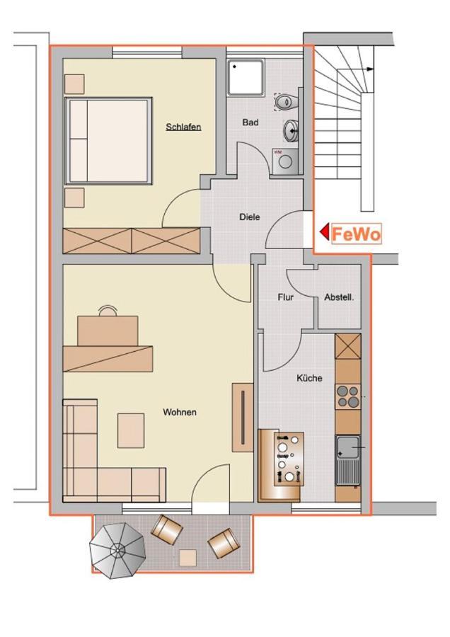 Ferienwohnung Am Alten Weinberg Бад-Берлебург Экстерьер фото